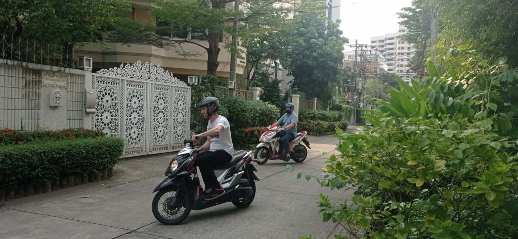 Motorbike driving class in Bangkok
